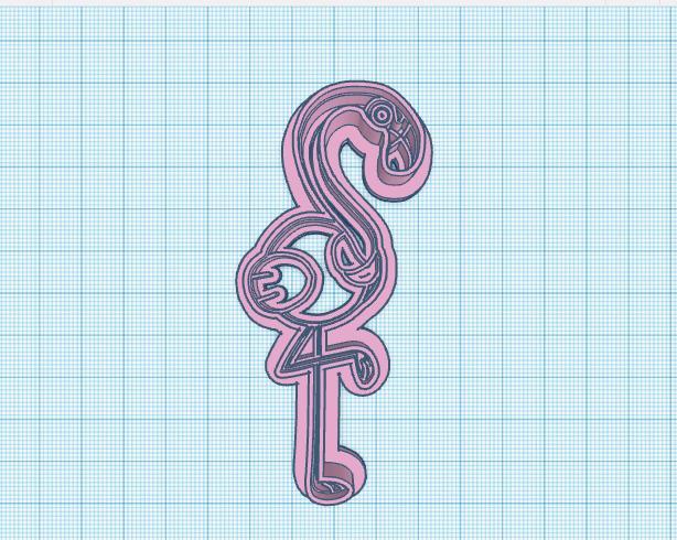 Pokemon: Flamigo Cookie Cutter