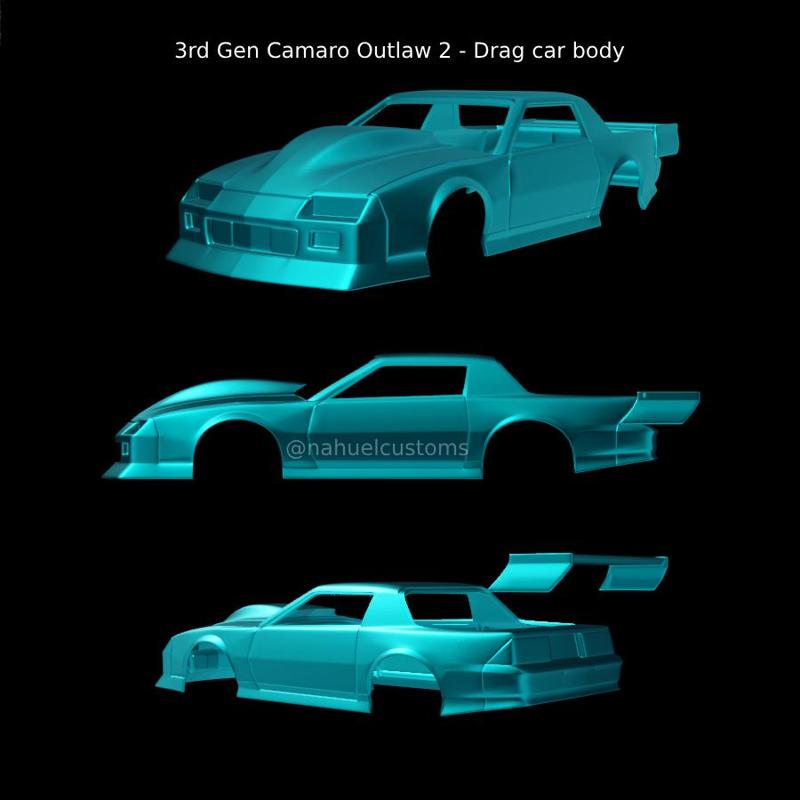 3rd Gen Camaro Outlaw 2 - Drag car body