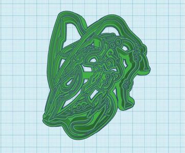 Pokemon: Mega Rayquaza Cookie Cutter