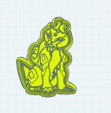 Pokemon: Raikou Cookie Cutter