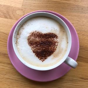 Valentines Heart Cappuccino Stencil