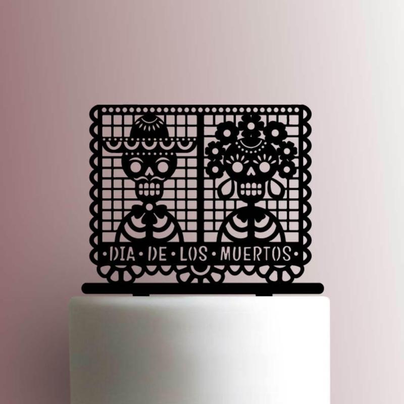 TOPPER PAPEL PICADO DIA DE LOS MUERTOS