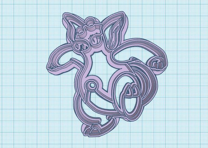 Pokemon: Grumpig Cookie Cutter