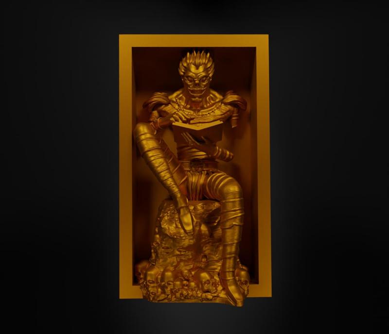 Death Book Nook - Anime Death Note Bookend - Book Shelter Prop 3D print model