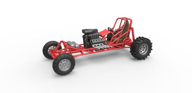 Diecast Mud dragster Scale 1 to 25
