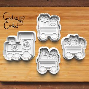 Christmas Train Cookie Cutter set 0707