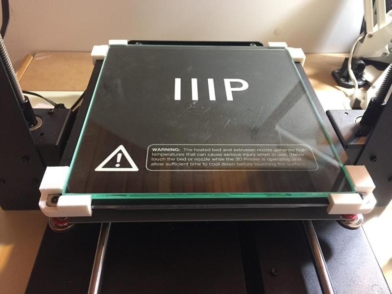 Monoprice Maker Select I3 Plus 200mm x 213mm x 6mm glass holder