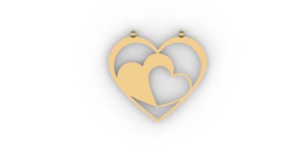THREE HEARTS PENDANT