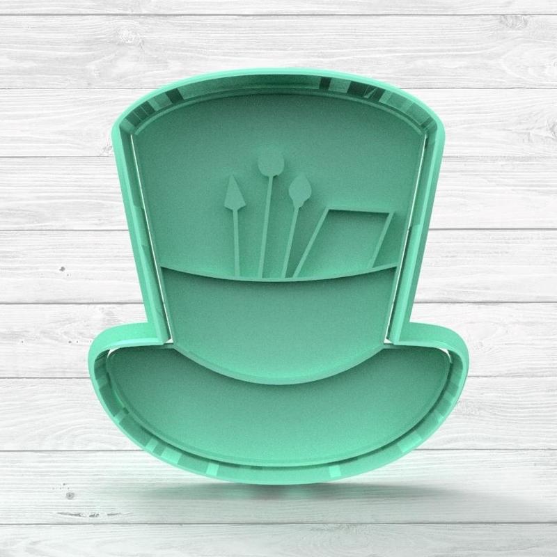 Alice in Wonderland Hat Stamp + Cutter