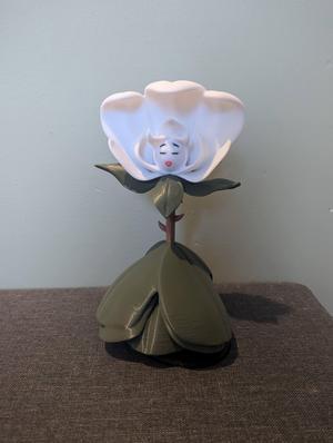 alice au pays des merveille figurine, white rose