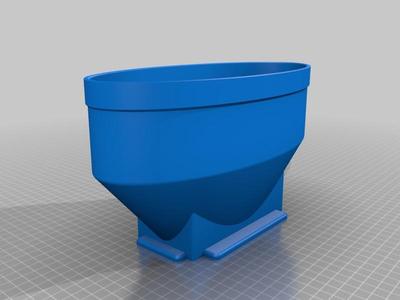 Large capacity hopper for Filabot EX2 with Lid