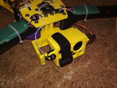 eken h9 gimbal and 600tvl fpv for spyda 500 (crossfire plate)