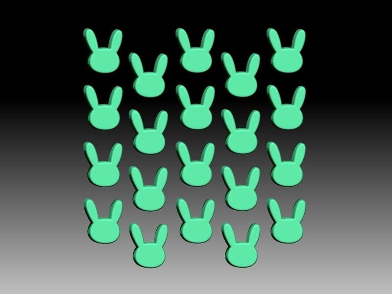 MINI BUNNY KIT BATH BOMB CONFETTI MICRO MINI MULTI MOLDS