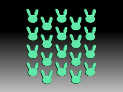 MINI BUNNY KIT BATH BOMB CONFETTI MICRO MINI MULTI MOLDS