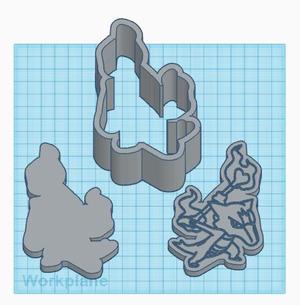 Pokemon: Alolan Marowak 3 Piece Bath Bomb Mold