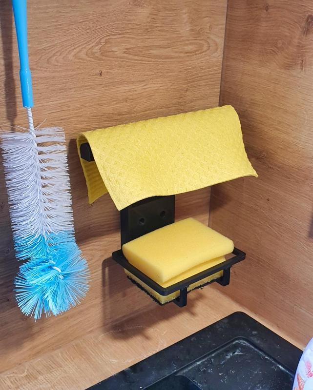 Kitchen Sink Caddy / Sink Organizer / Cloth Hanger / Sponge Holder