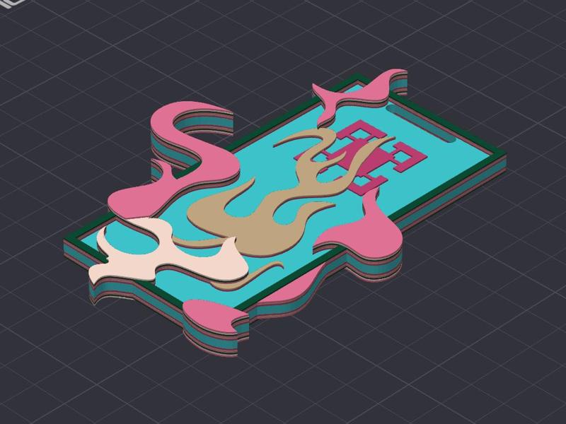 Pass Token (ID Card Version, Double-Sided Layered Coloring)
