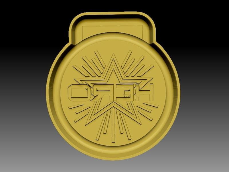 Hero medal bath bomb mold