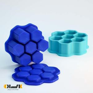 7 in 1 flat-hexagonal bathbomb mold