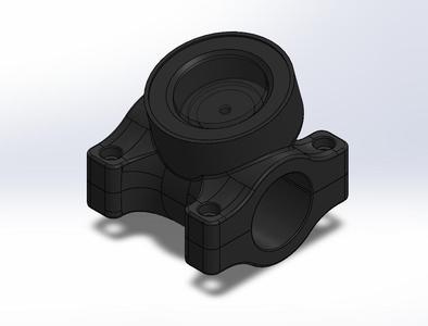 Shapeheart motorcycle phone mount (short)