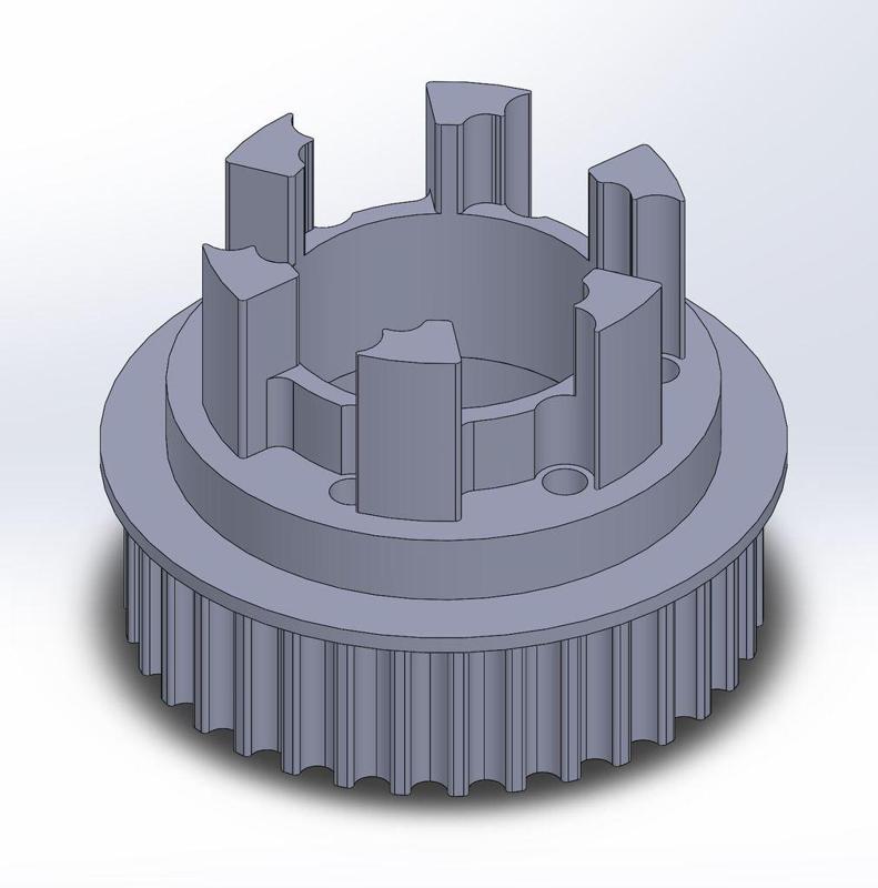  Longboard ABEC 11 Flywheels - Flywheel Clones - MBS All Terrain Wheels - CNC 34T Single Piece Pulley for 9mm, 12mm, 15mm Belts