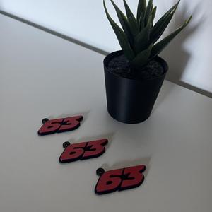 FRANCESCO BAGNAIA 63 (MOTOGP) KEYCHAIN