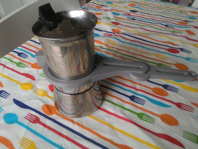 Coffeepot opener