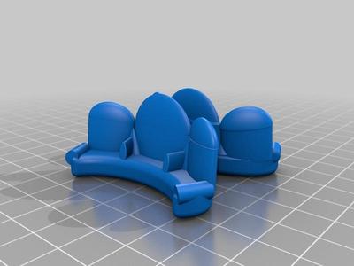 VERY Basic Settee Couch for 1/77 Scale Disney Nautilus Sub Model