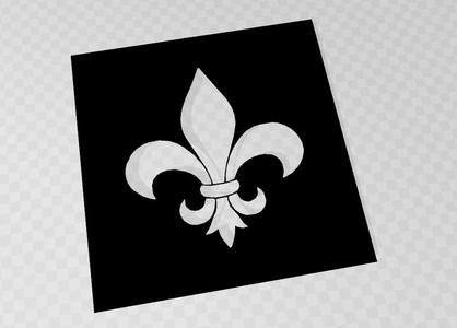 stencil fleur de lys