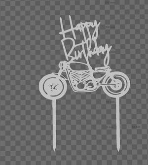 happy birthday cake topper moto chopera