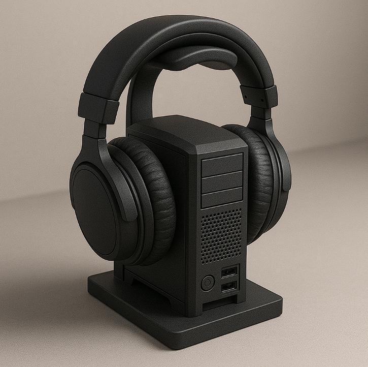 🖥️🎮 PC Tower Style Gaming Headphone Stand!