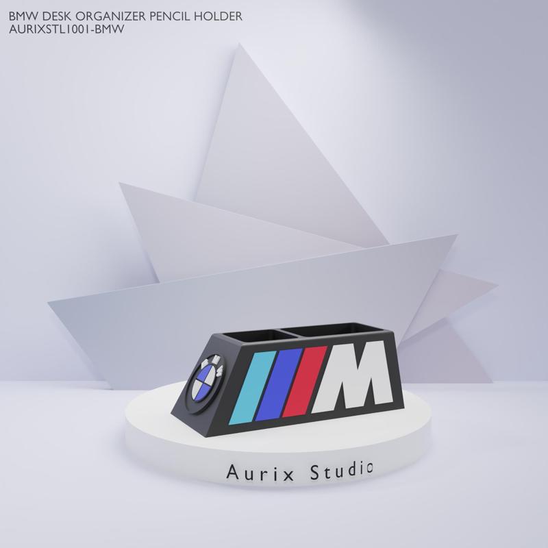 BMW Desk Organizer Pencil Holder – AURIXSTL1001-BMW