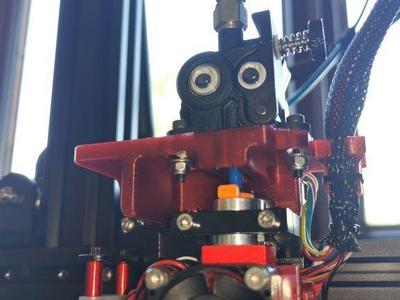 Ender 3v2 Orbiter extruder mount for V6 hot ends.