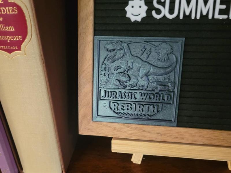 Jurassic World Rebirth Relief Sculpture