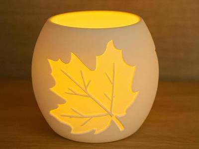 Tealight with autumn decor