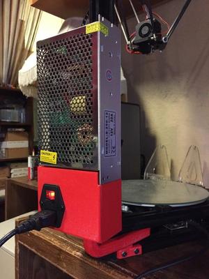 Anycubic Kossel Power Supply Wiring Cover and Switch