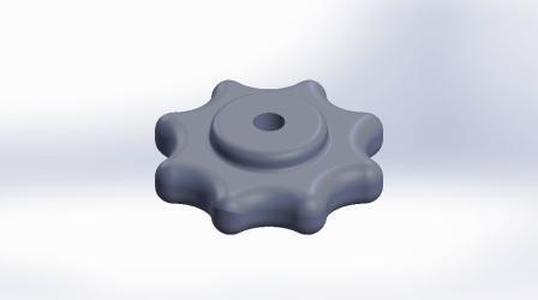 Wanhao i3 Bed Adjustment Nut.