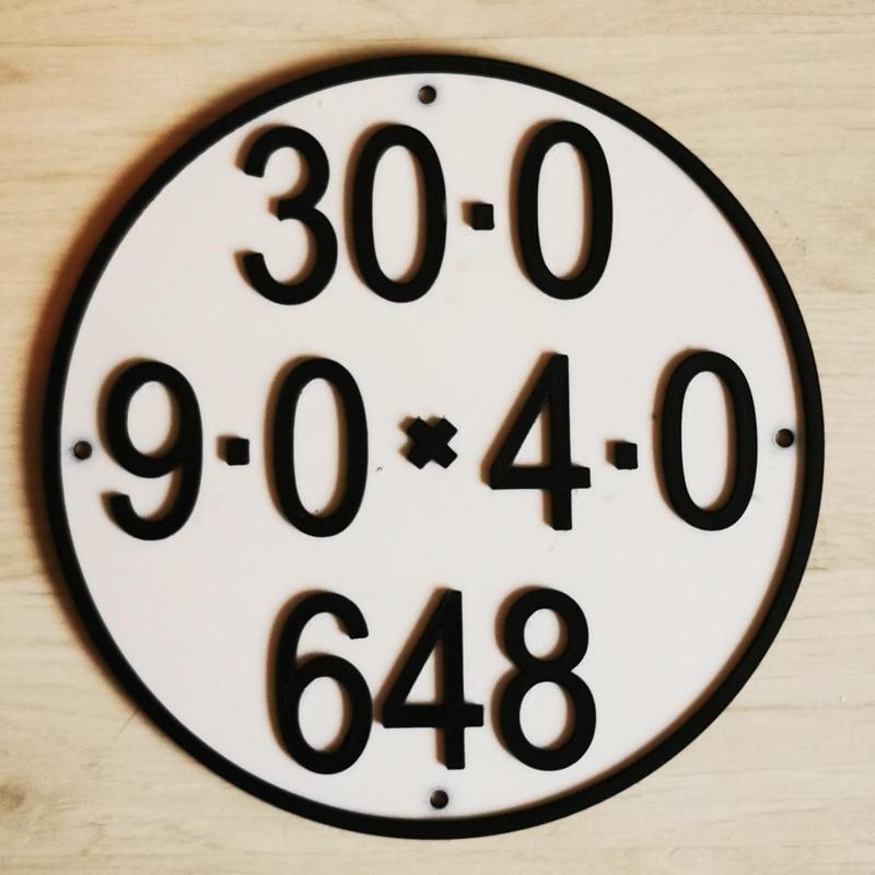 TITANIC OR OLYMPIC CAPACITY PLATE LIFEBOAT 30FT