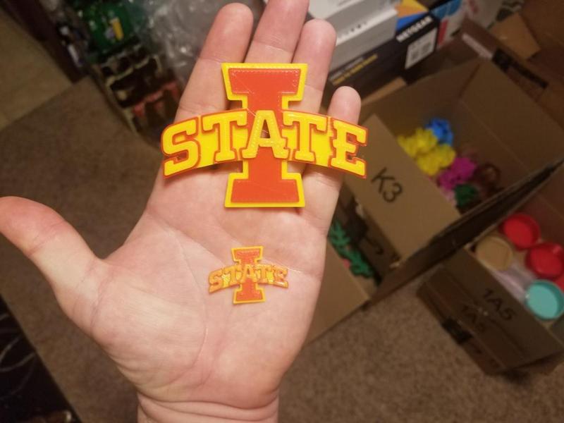 Iowa State ISU logo (No supports)