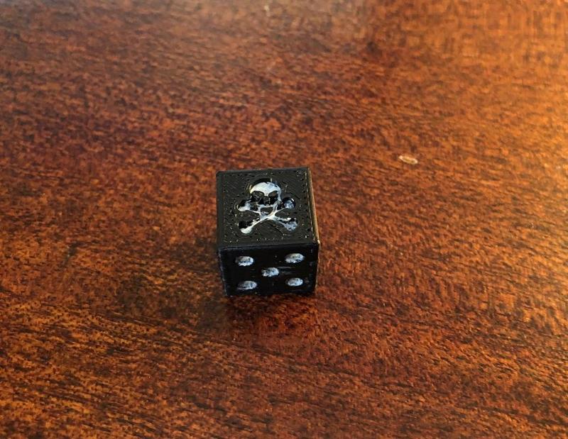 Skull 6 Sided Dice