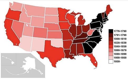 United States by Years of Statehood