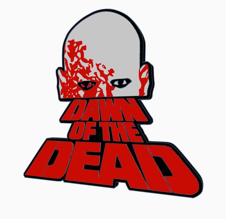 DAWN OF THE DEAD V2 Logo Display by MANIACMANCAVE3D
