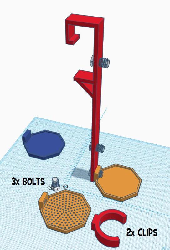 Feeding Tray with Mount and Tube Clip