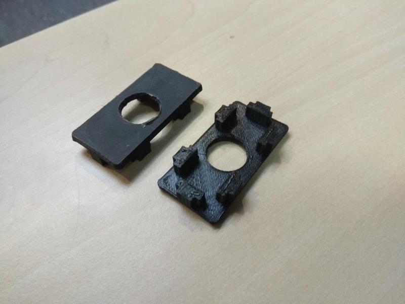Cap for aluminium profile 25*50