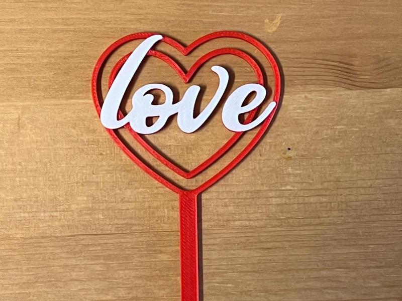 love cake topper