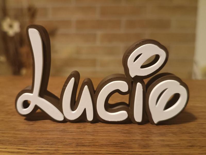 Disney Name Sign Lucio Kid Room Wall Decor Tag 