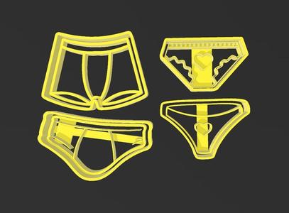 Underwear cookie cutters
