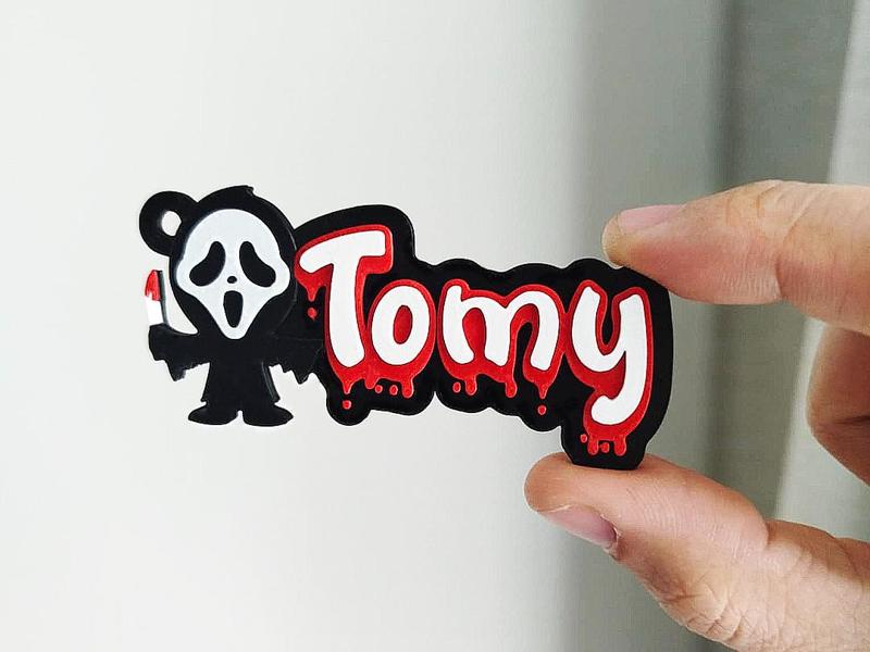 Bloody name tag - Tomy