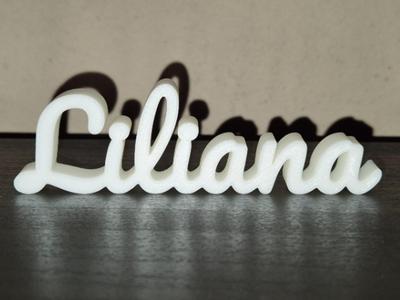 Liliana Name Sign Display Decor