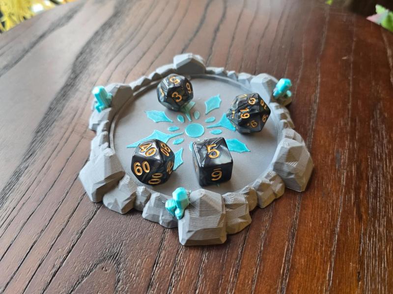 Stone with Crystals Coaster - Tray